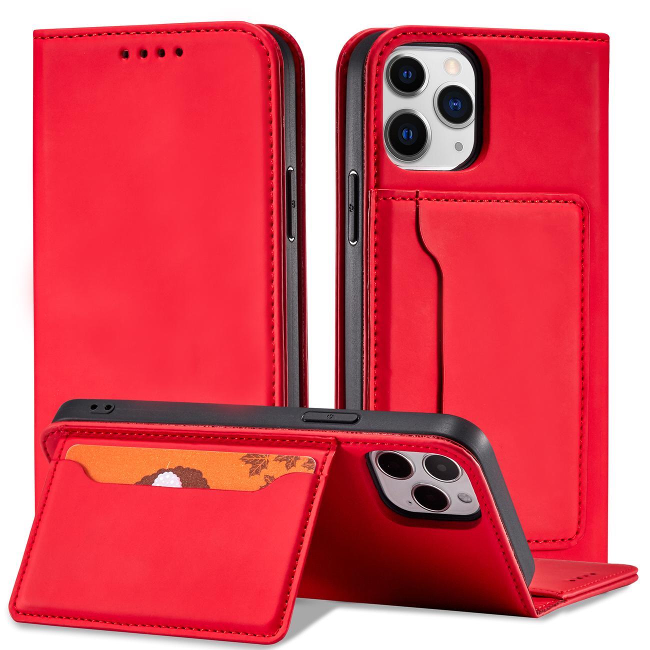 Pokrowiec Magnet Card Case czerwony Apple iPhone 12 Pro / 2