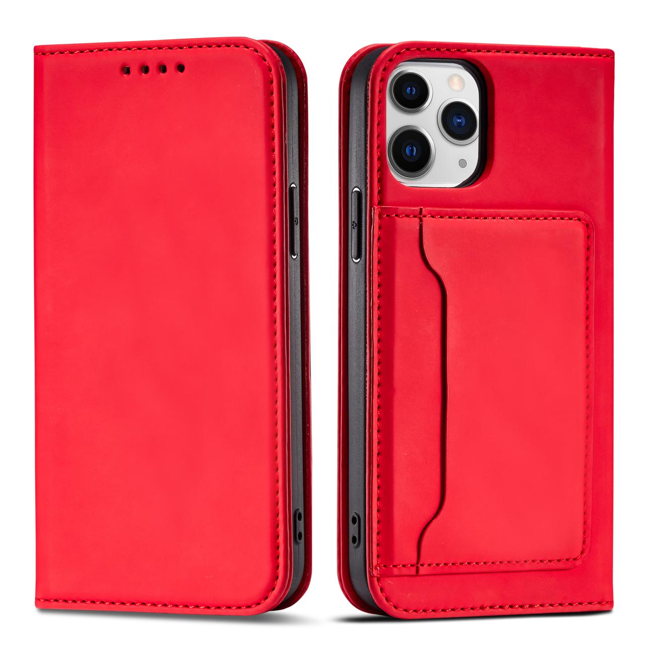 Pokrowiec Magnet Card Case czerwony Apple iPhone 12 Pro Max