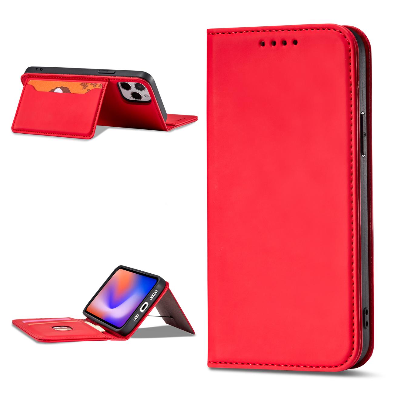 Pokrowiec Magnet Card Case czerwony Apple iPhone 12 Pro Max / 3