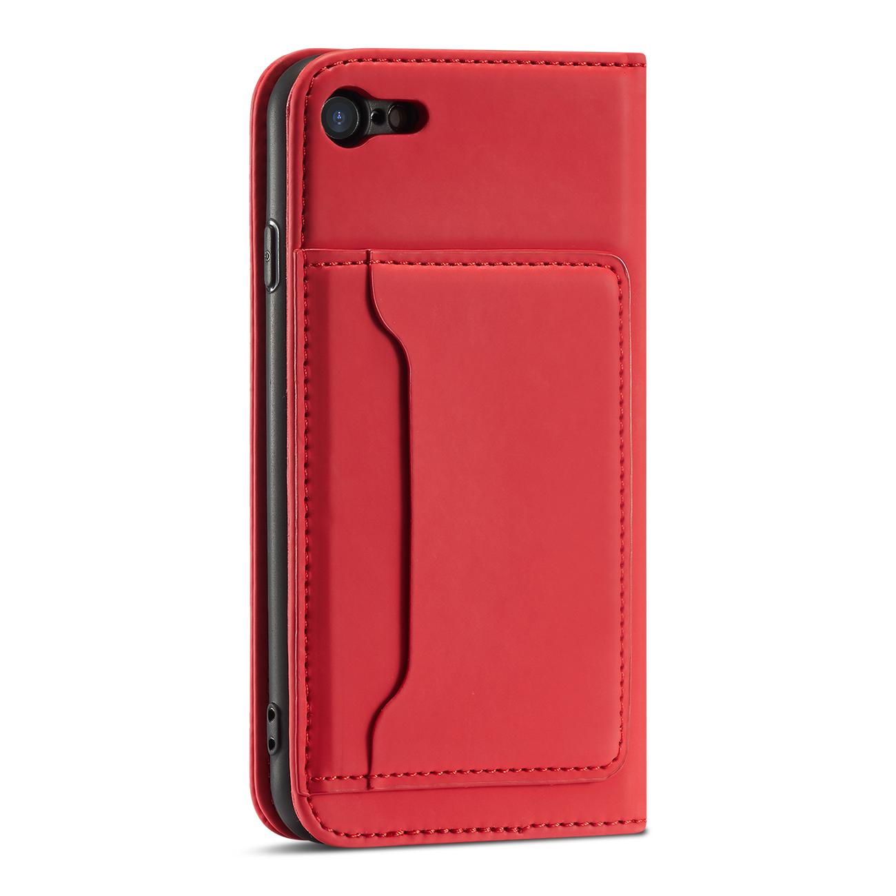 Pokrowiec Magnet Card Case czerwony Apple iPhone 8 / 6