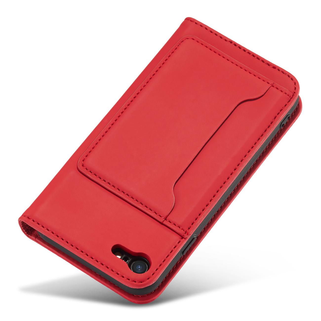 Pokrowiec Magnet Card Case czerwony Apple iPhone 8 / 7