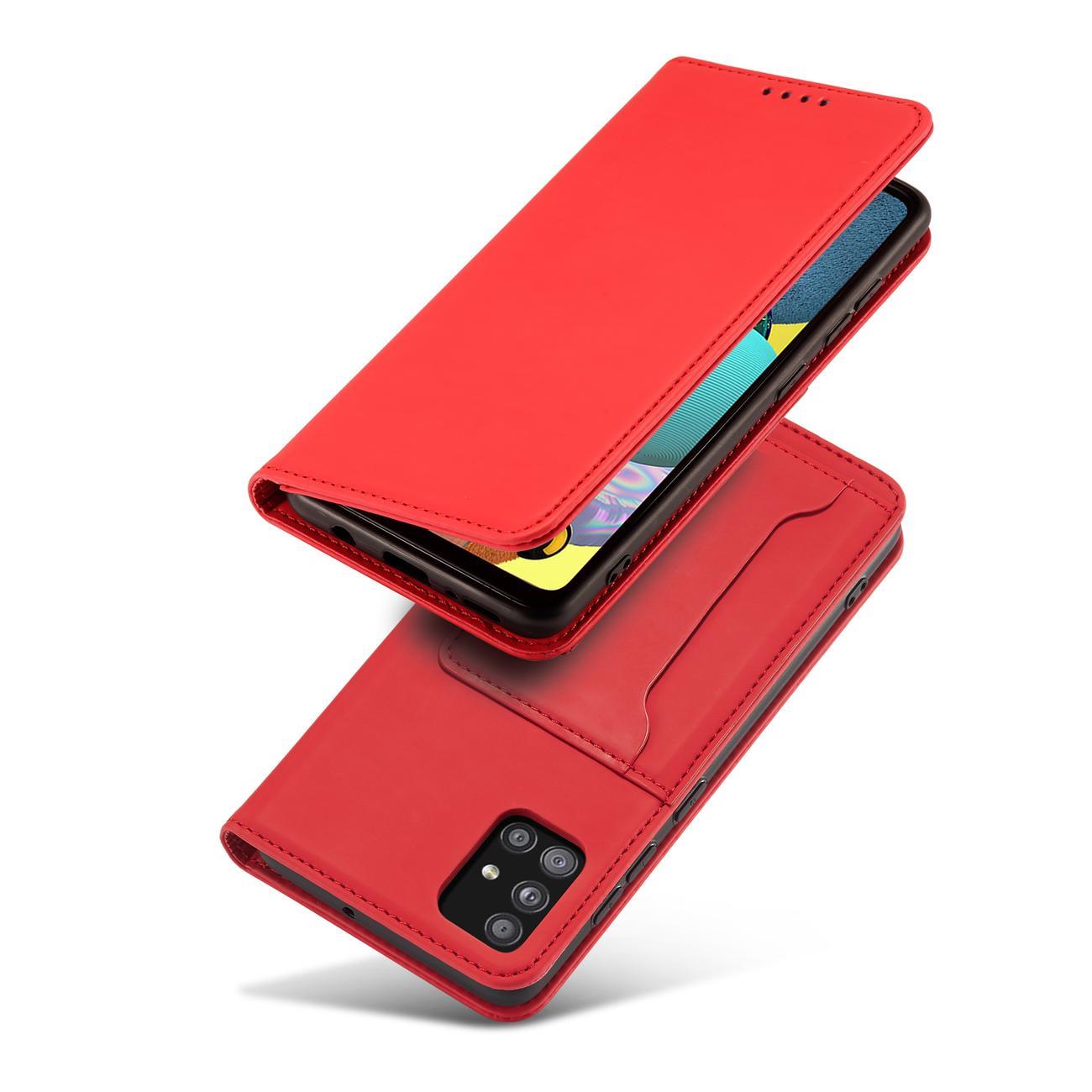 Pokrowiec Magnet Card Case czerwony Samsung A52 5G / 2