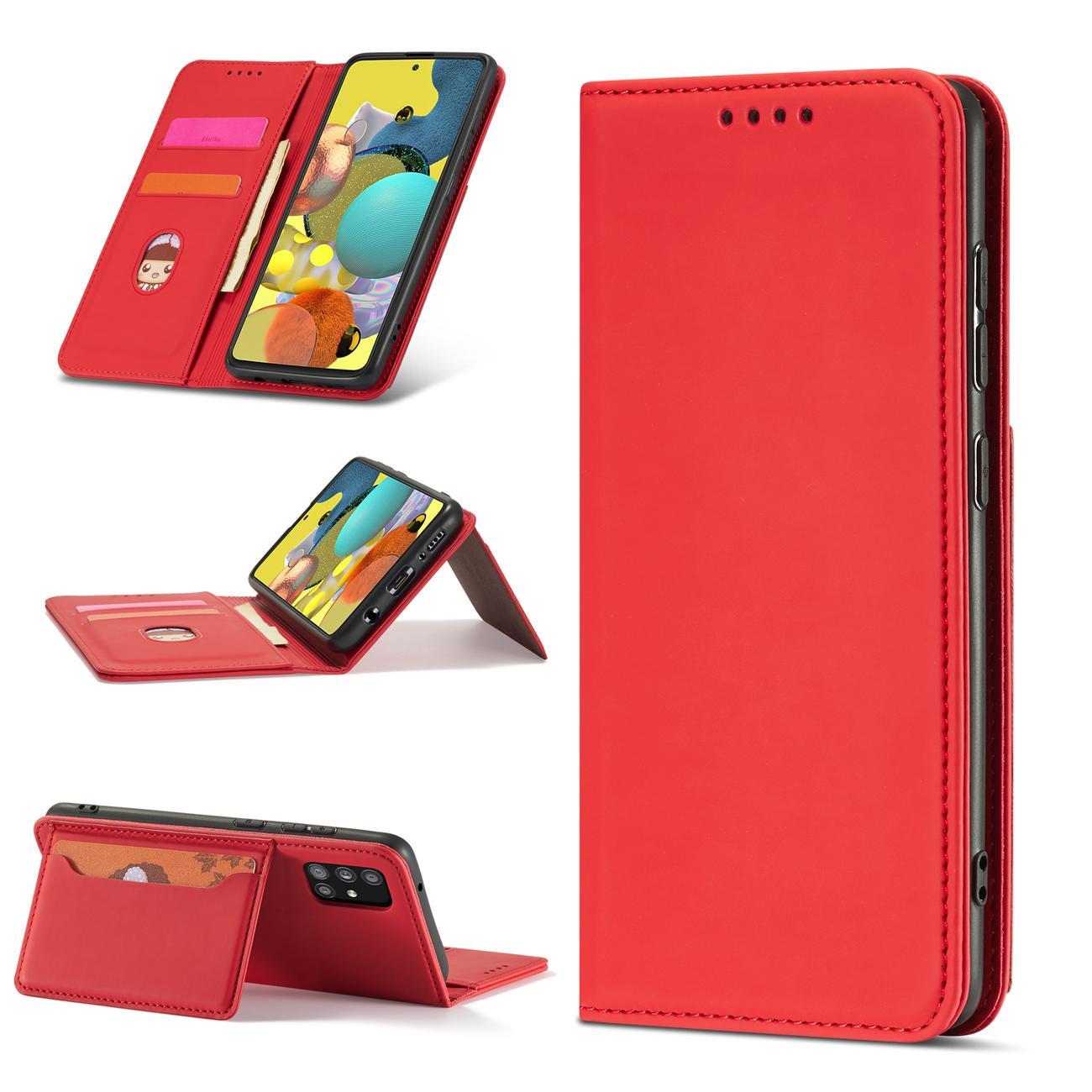 Pokrowiec Magnet Card Case czerwony Samsung A52 5G / 3