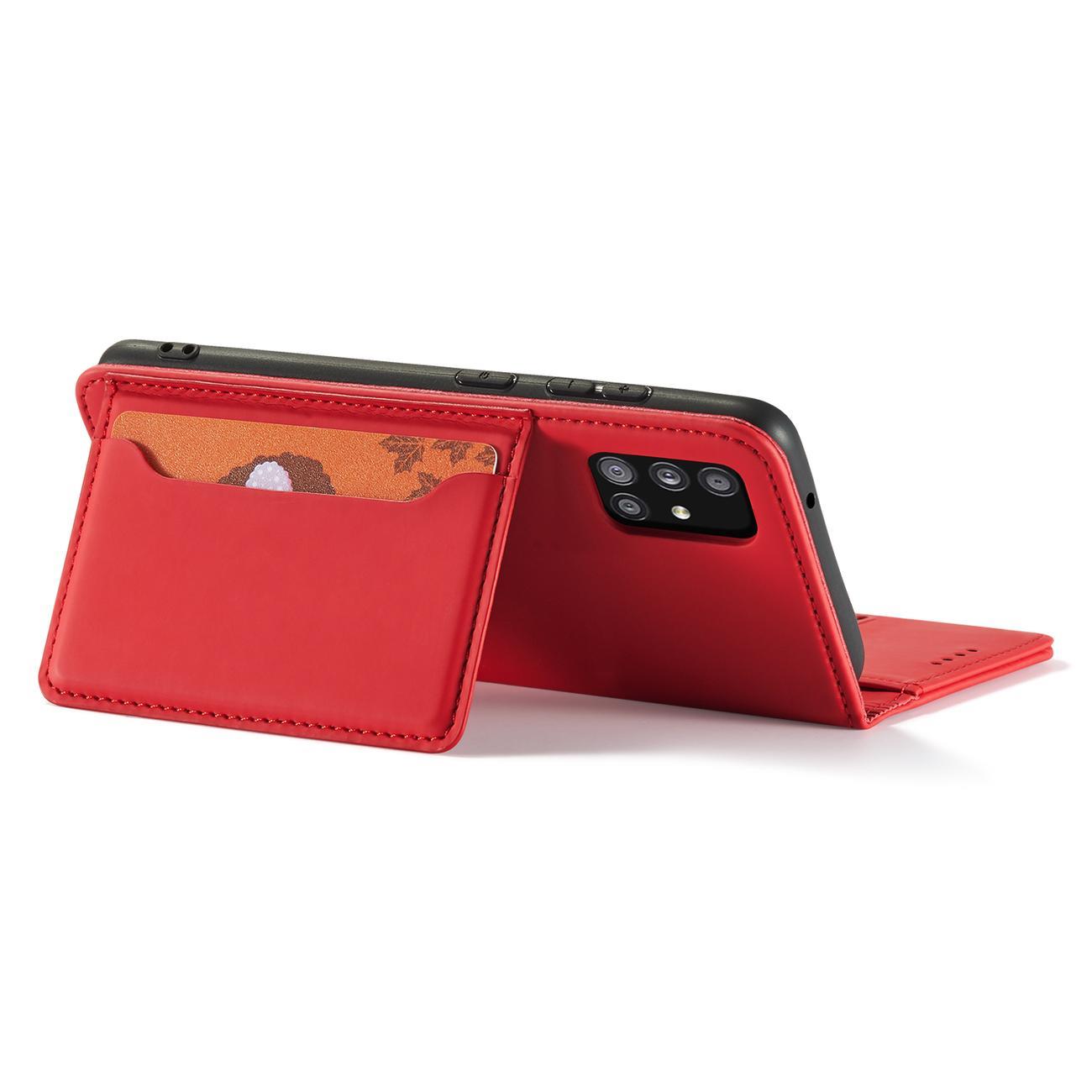 Pokrowiec Magnet Card Case czerwony Samsung A52 5G / 9