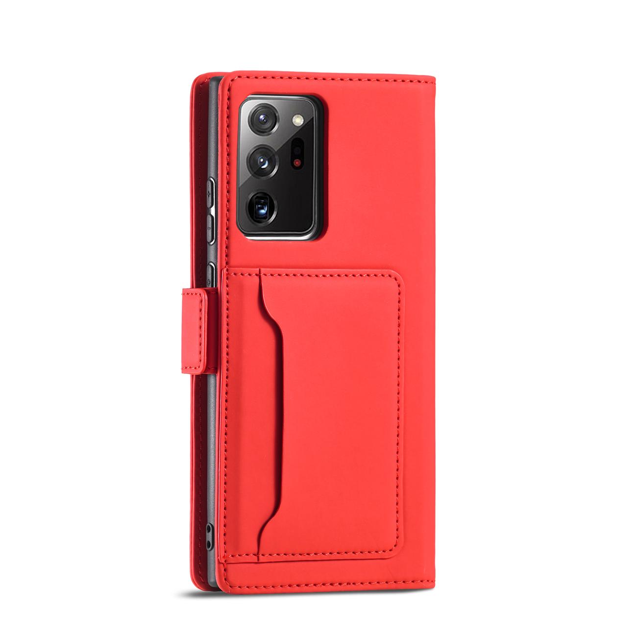 Pokrowiec Magnet Card Case czerwony Samsung Galaxy S22 Ultra / 11