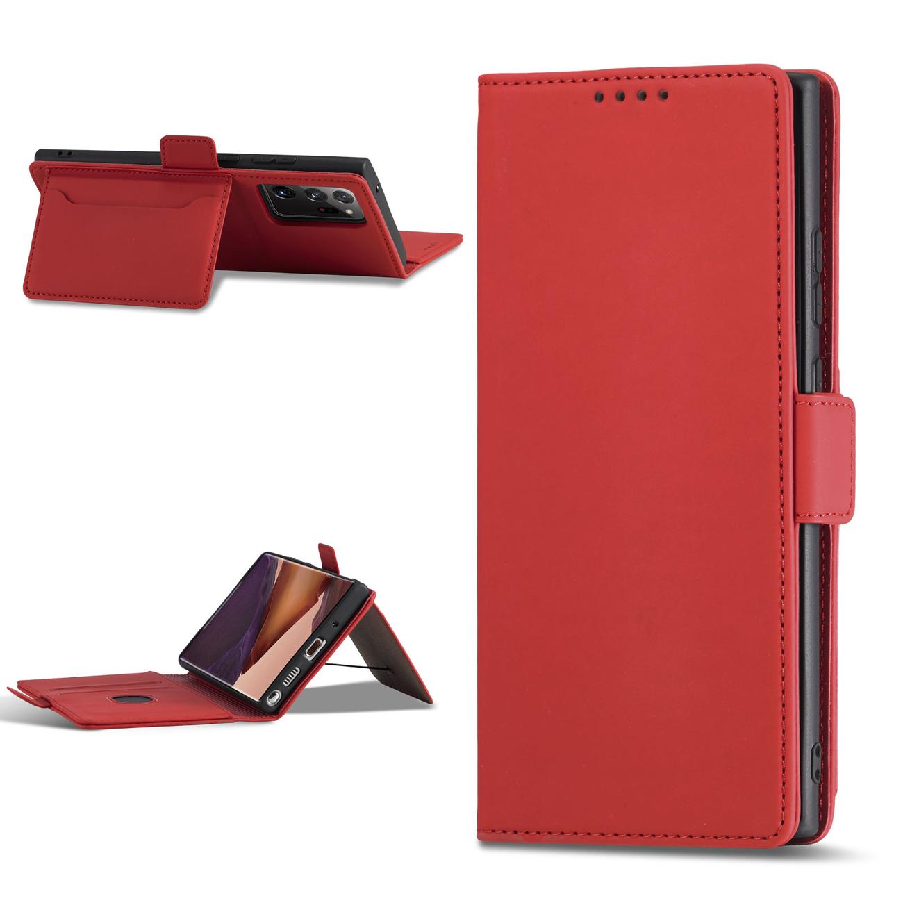 Pokrowiec Magnet Card Case czerwony Samsung Galaxy S22 Ultra / 4