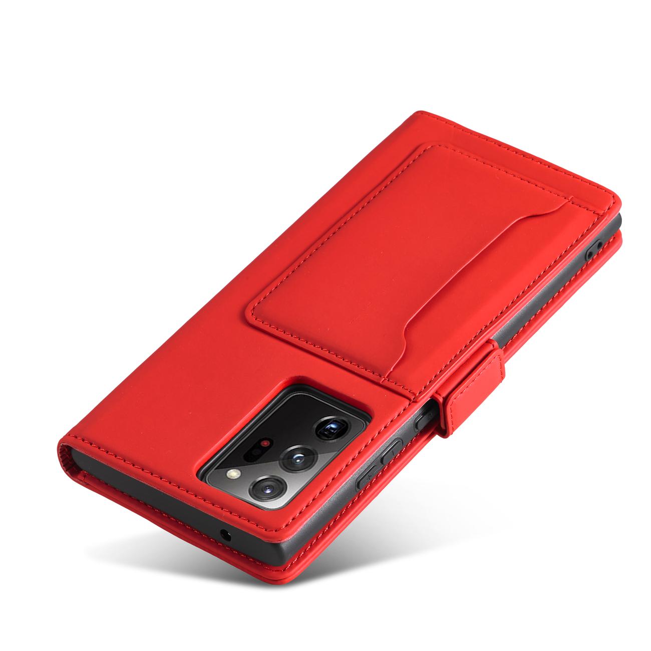 Pokrowiec Magnet Card Case czerwony Samsung Galaxy S22 Ultra / 5