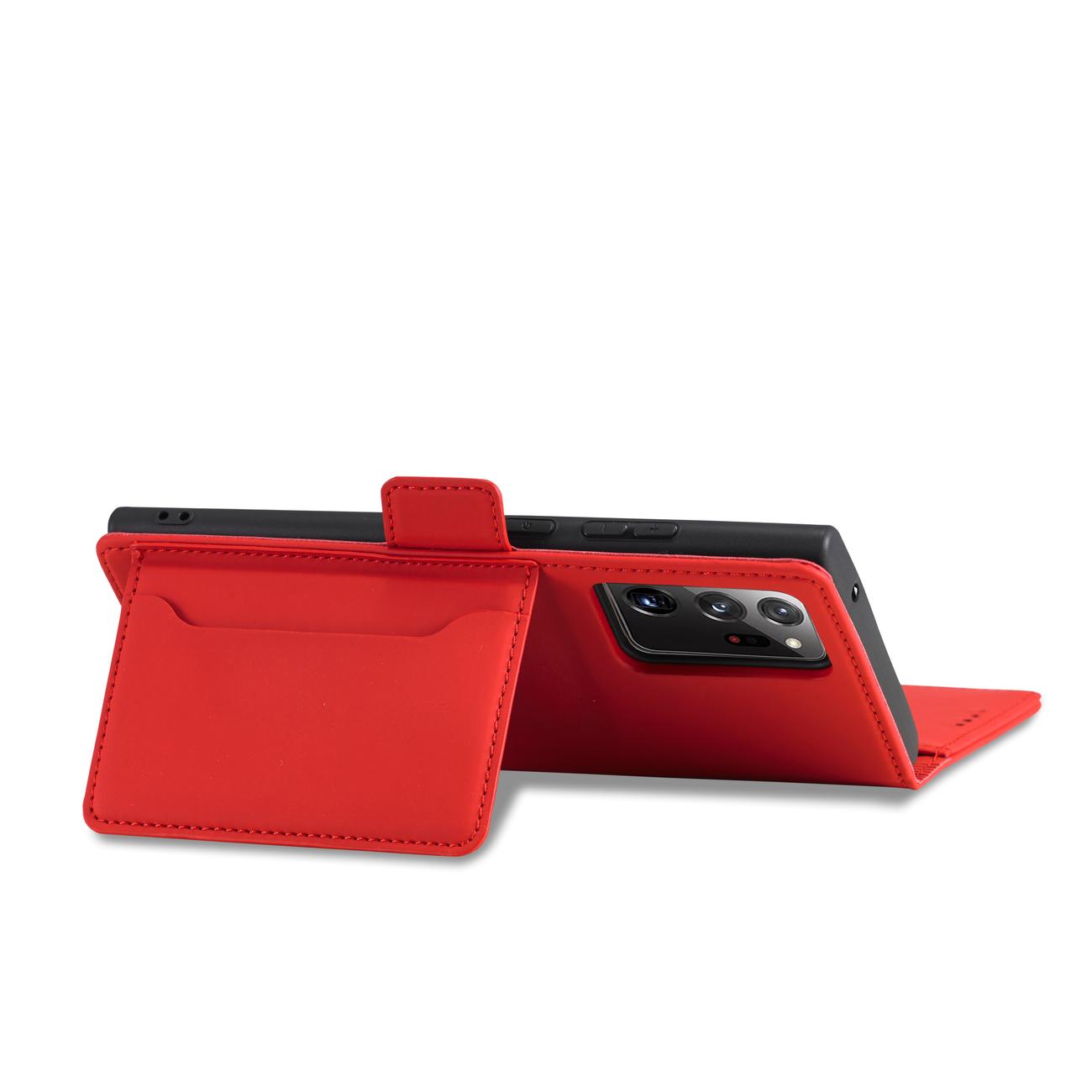 Pokrowiec Magnet Card Case czerwony Samsung Galaxy S22 Ultra / 9