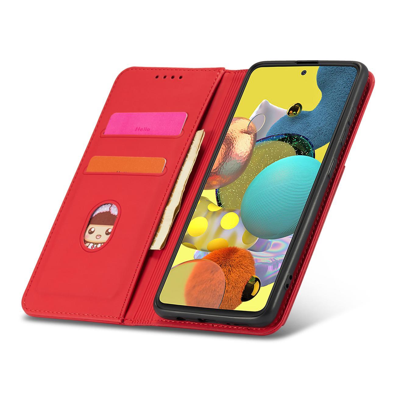 Pokrowiec Magnet Card Case czerwony Xiaomi Redmi Note 11 / 12