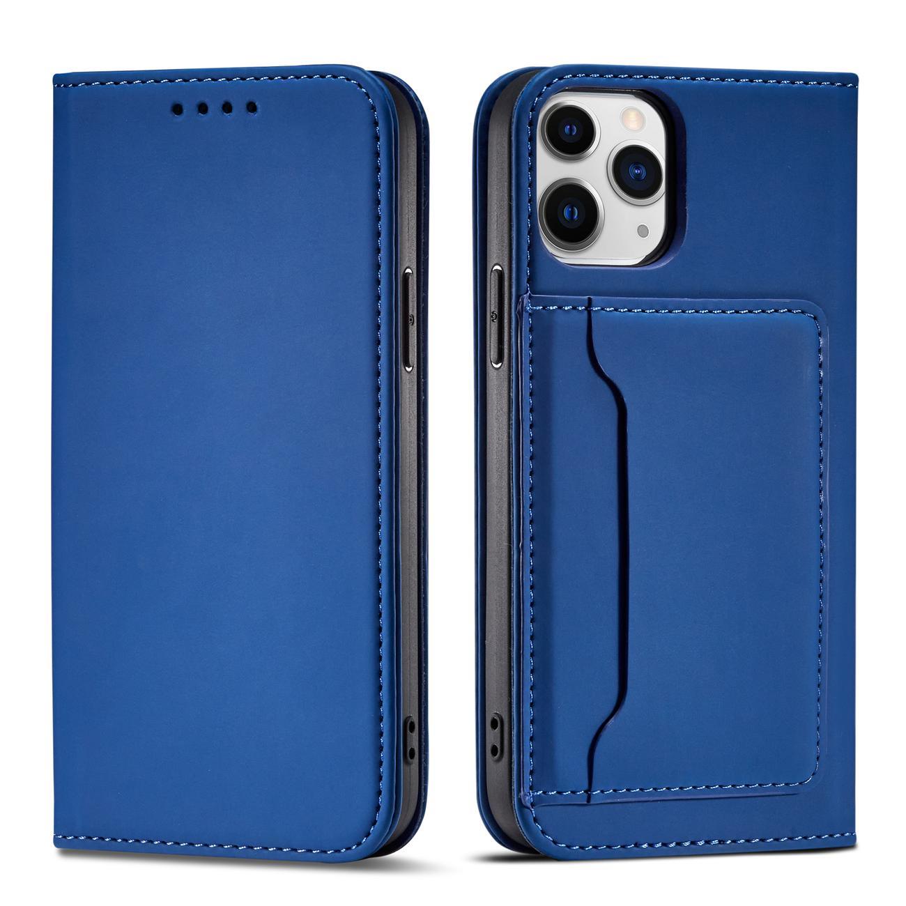 Pokrowiec Magnet Card Case niebieski Apple iPhone 12
