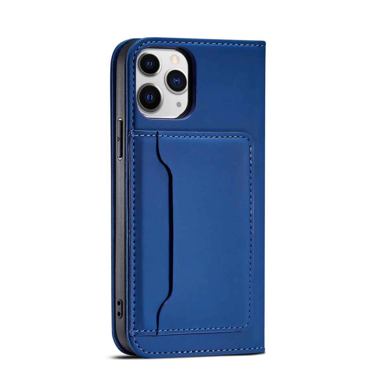 Pokrowiec Magnet Card Case niebieski Apple iPhone 12 / 6