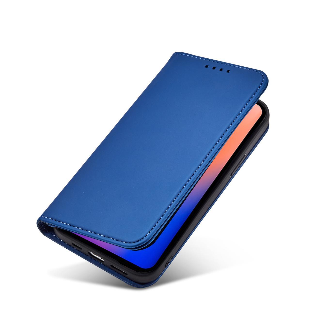 Pokrowiec Magnet Card Case niebieski Apple iPhone 12 / 8