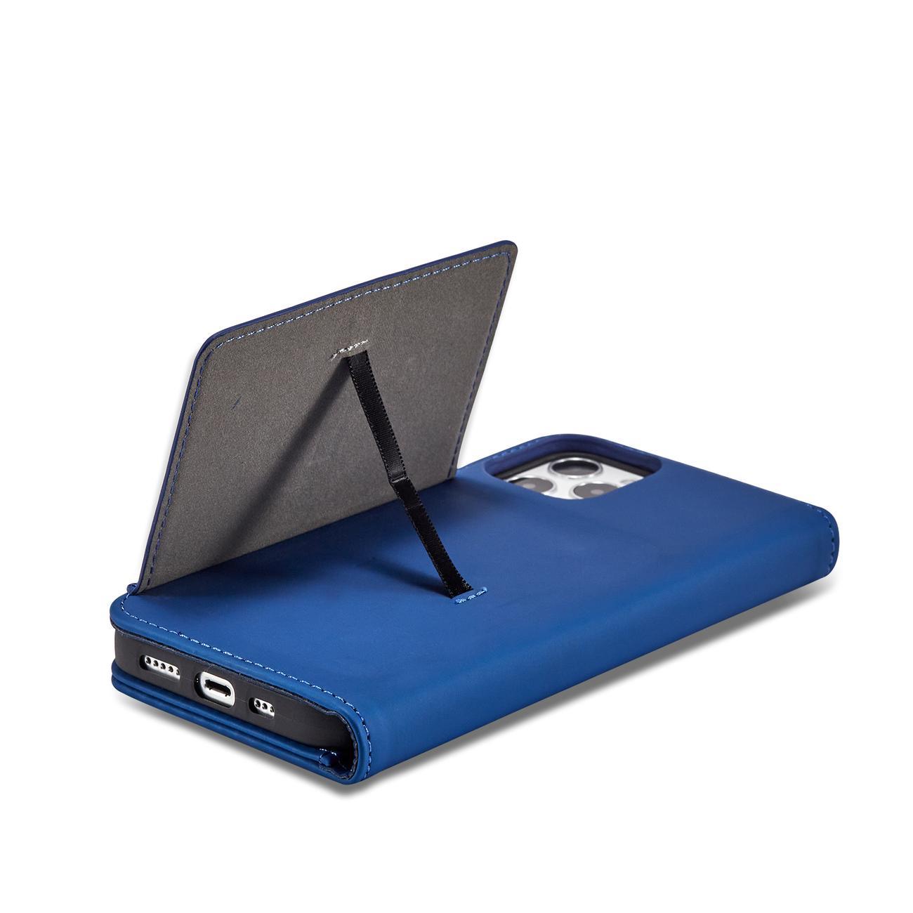Pokrowiec Magnet Card Case niebieski Apple iPhone 12 / 9