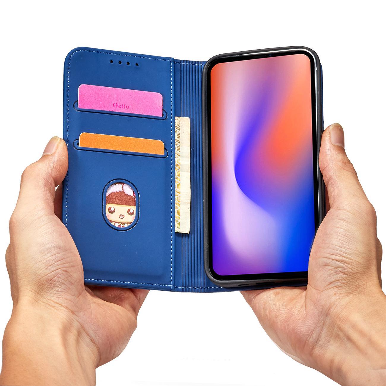 Pokrowiec Magnet Card Case niebieski Apple iPhone 12 Pro / 12