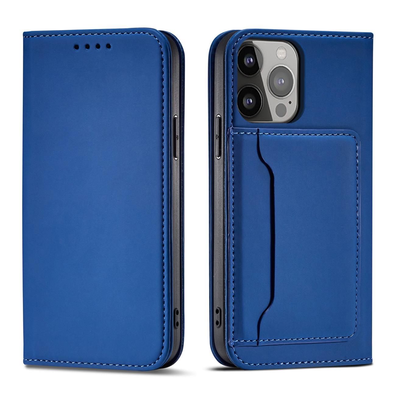 Pokrowiec Magnet Card Case niebieski Apple iPhone 13