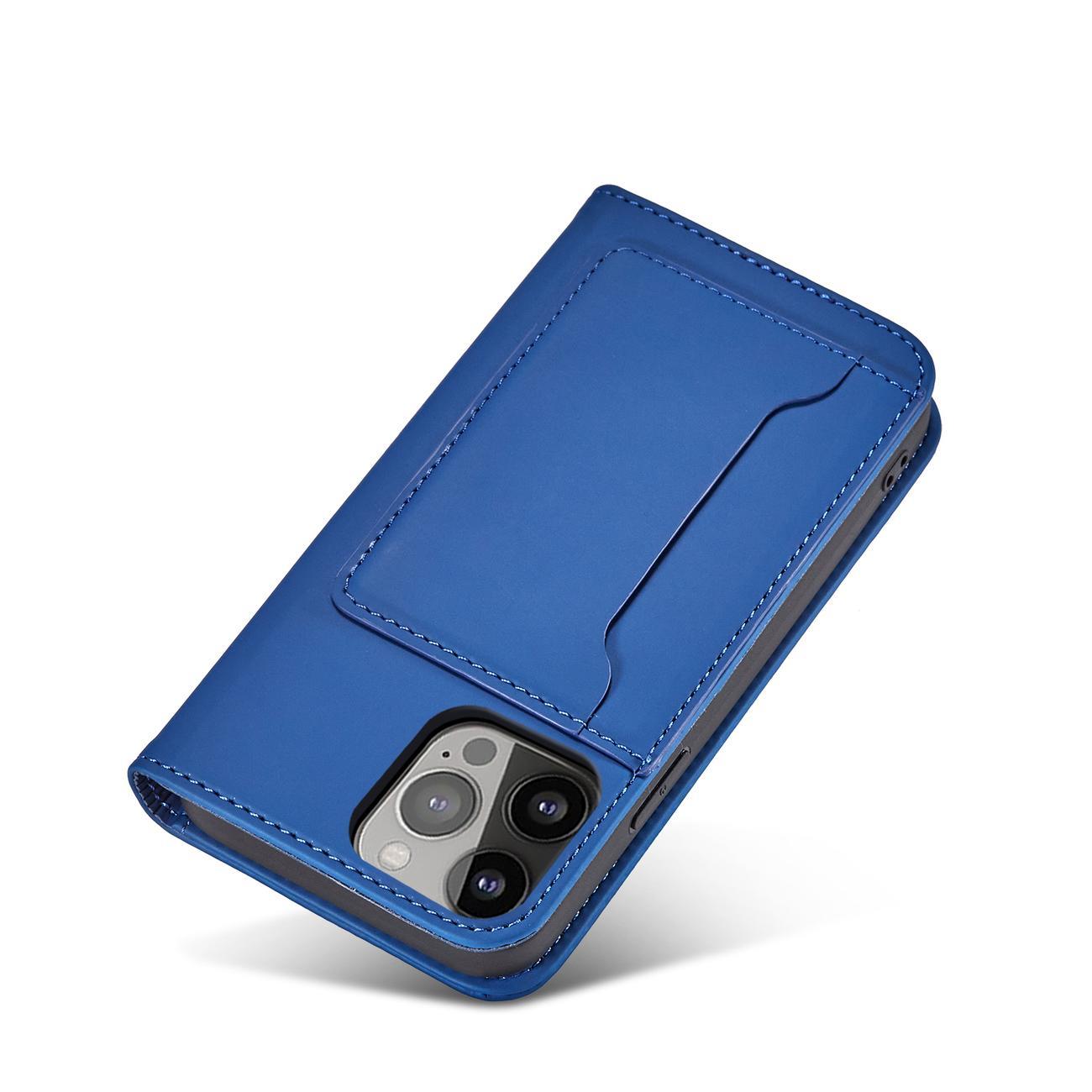 Pokrowiec Magnet Card Case niebieski Apple iPhone 13 / 8