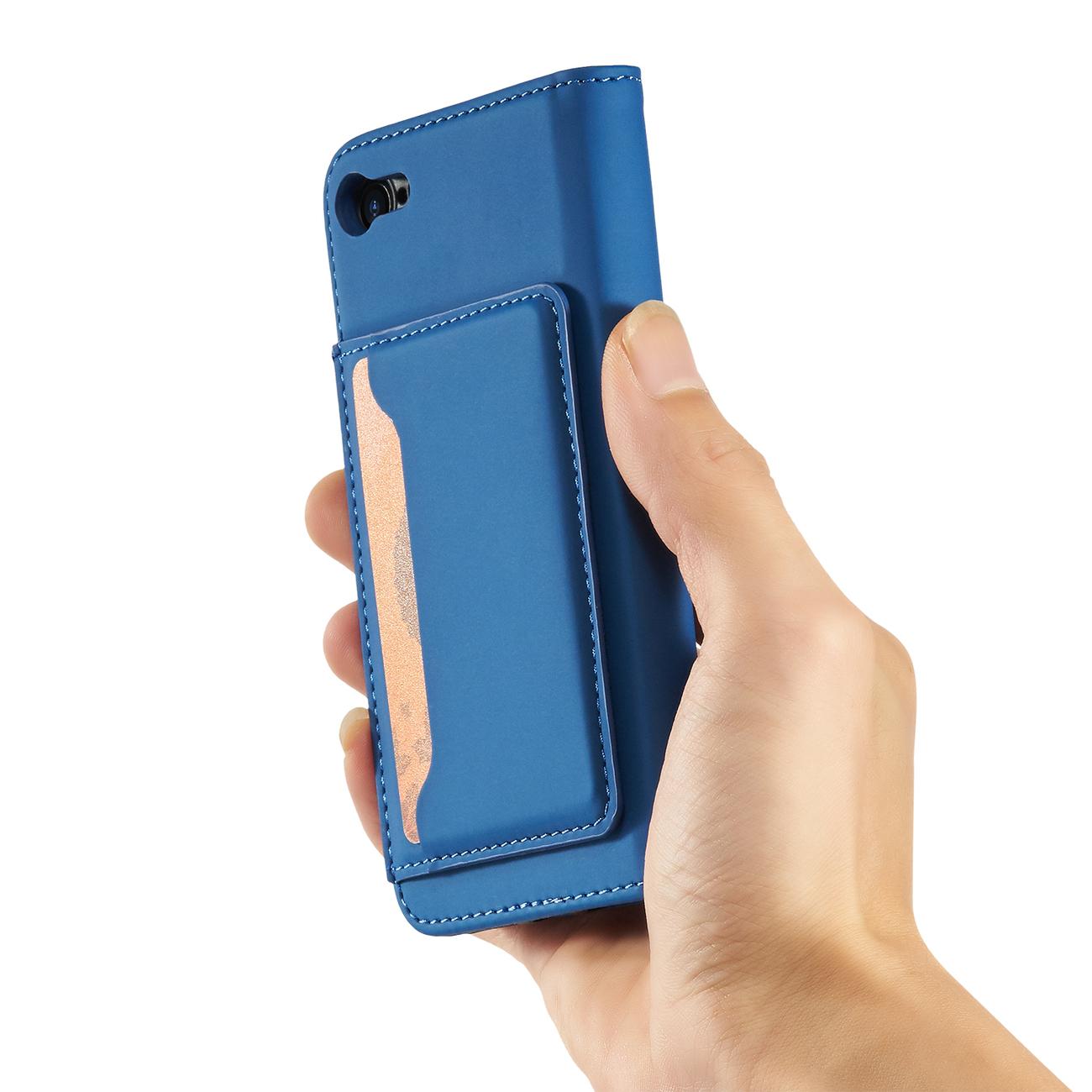 Pokrowiec Magnet Card Case niebieski Apple iPhone SE 2020 / 12