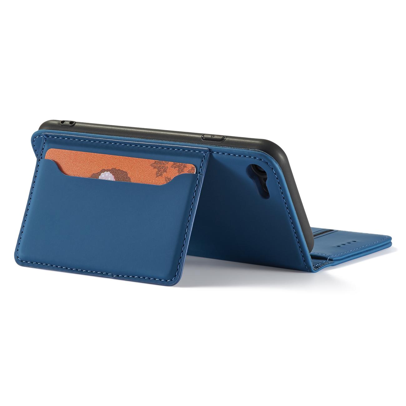 Pokrowiec Magnet Card Case niebieski Apple iPhone SE 2022 / 8 Pokrowiec Magnet Card Case niebieski Apple iPhone SE 2022 / 8