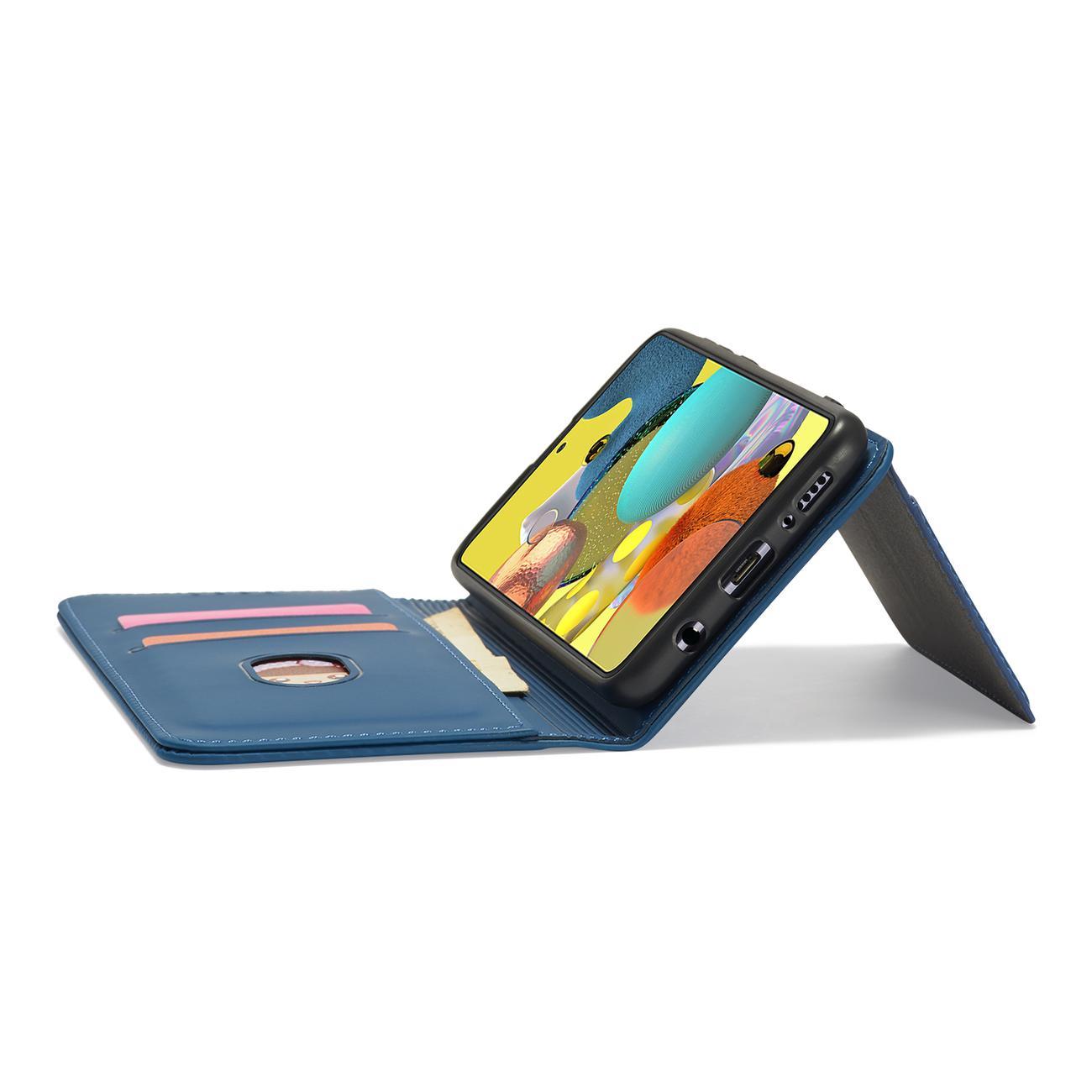 Pokrowiec Magnet Card Case niebieski Samsung Galaxy A12 5G / 10