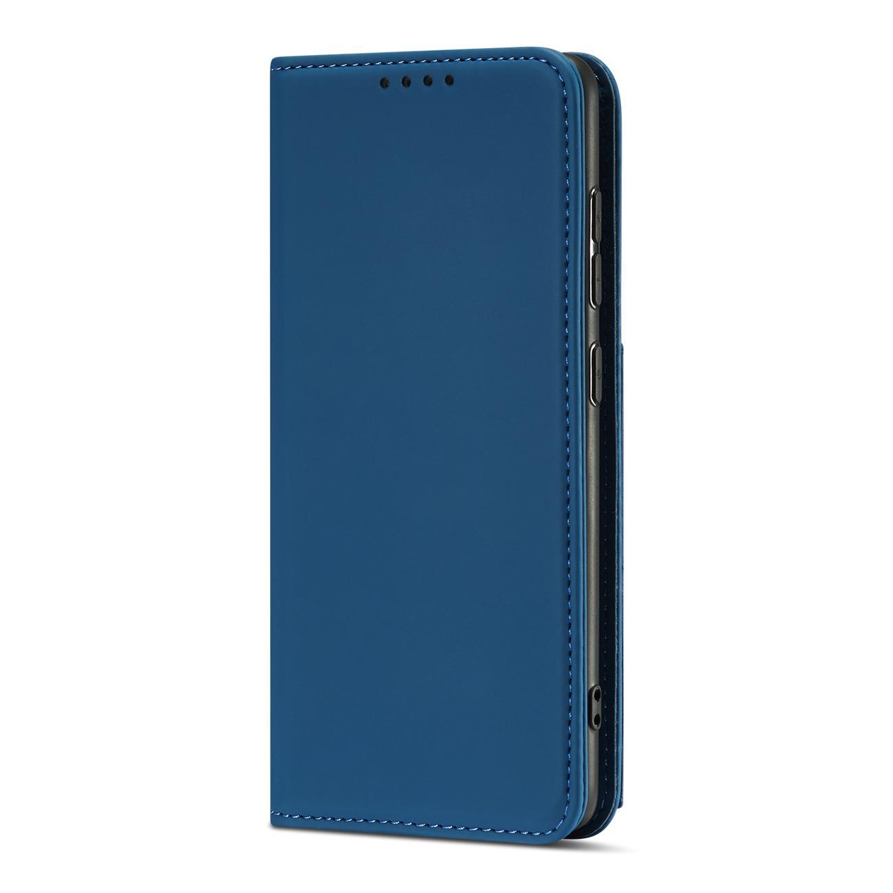 Pokrowiec Magnet Card Case niebieski Samsung Galaxy A12 5G / 3