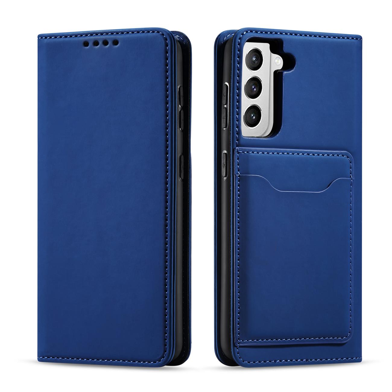 Pokrowiec Magnet Card Case niebieski Samsung Galaxy S22