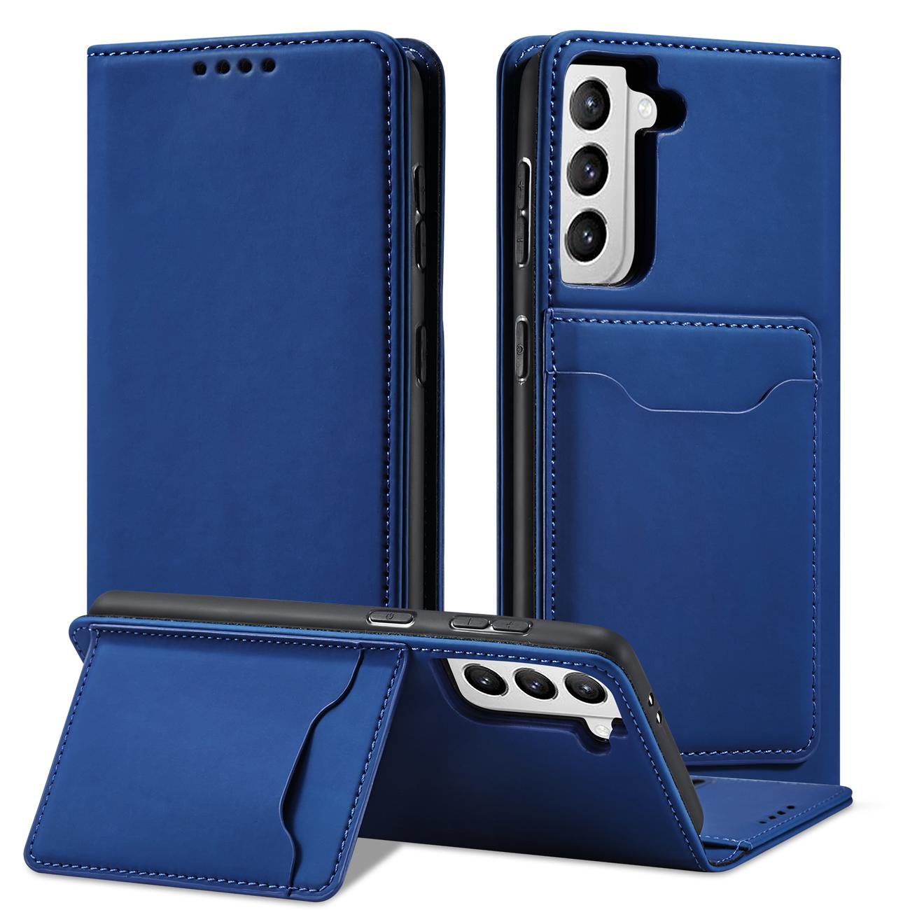 Pokrowiec Magnet Card Case niebieski Samsung Galaxy S22 / 2