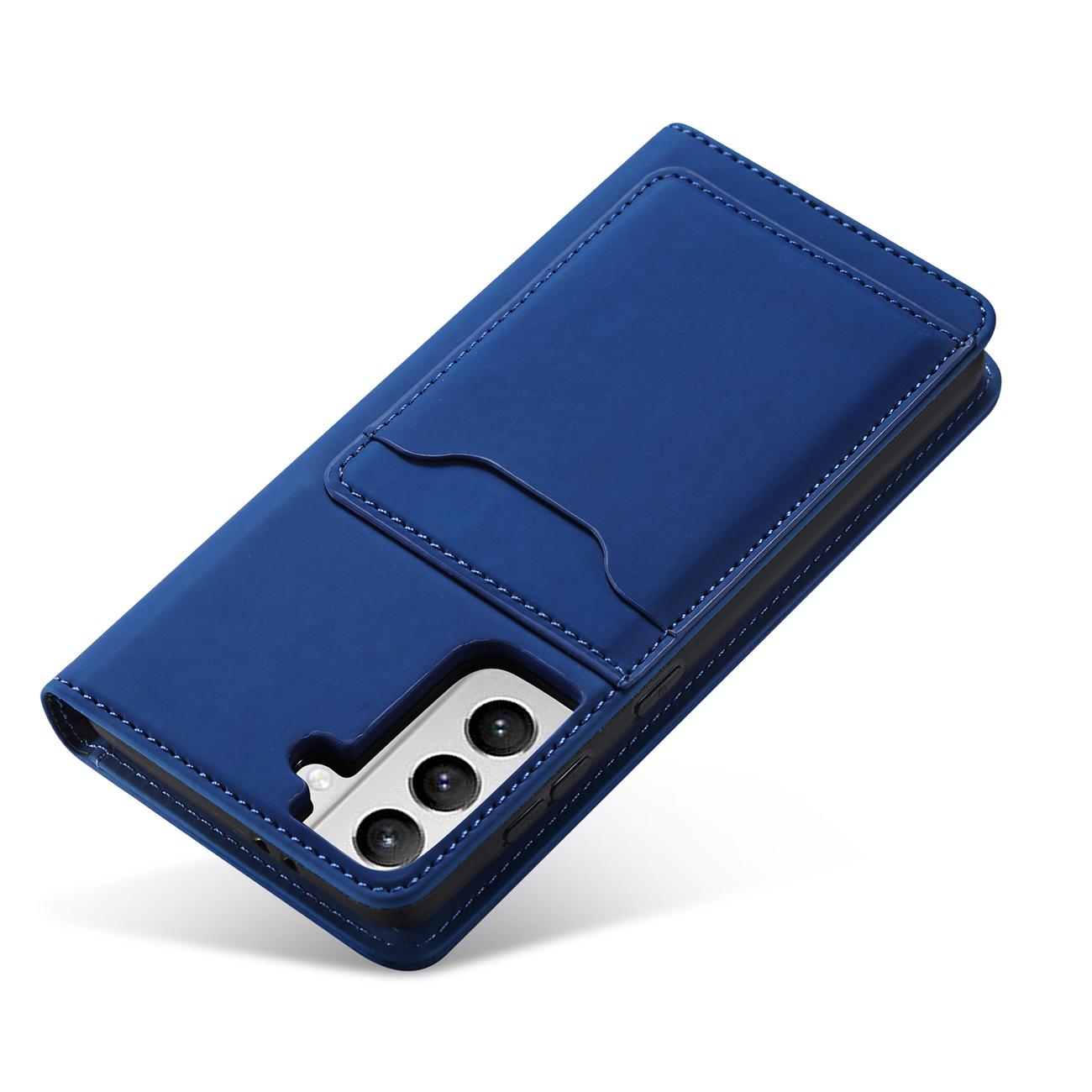 Pokrowiec Magnet Card Case niebieski Samsung Galaxy S22 / 4