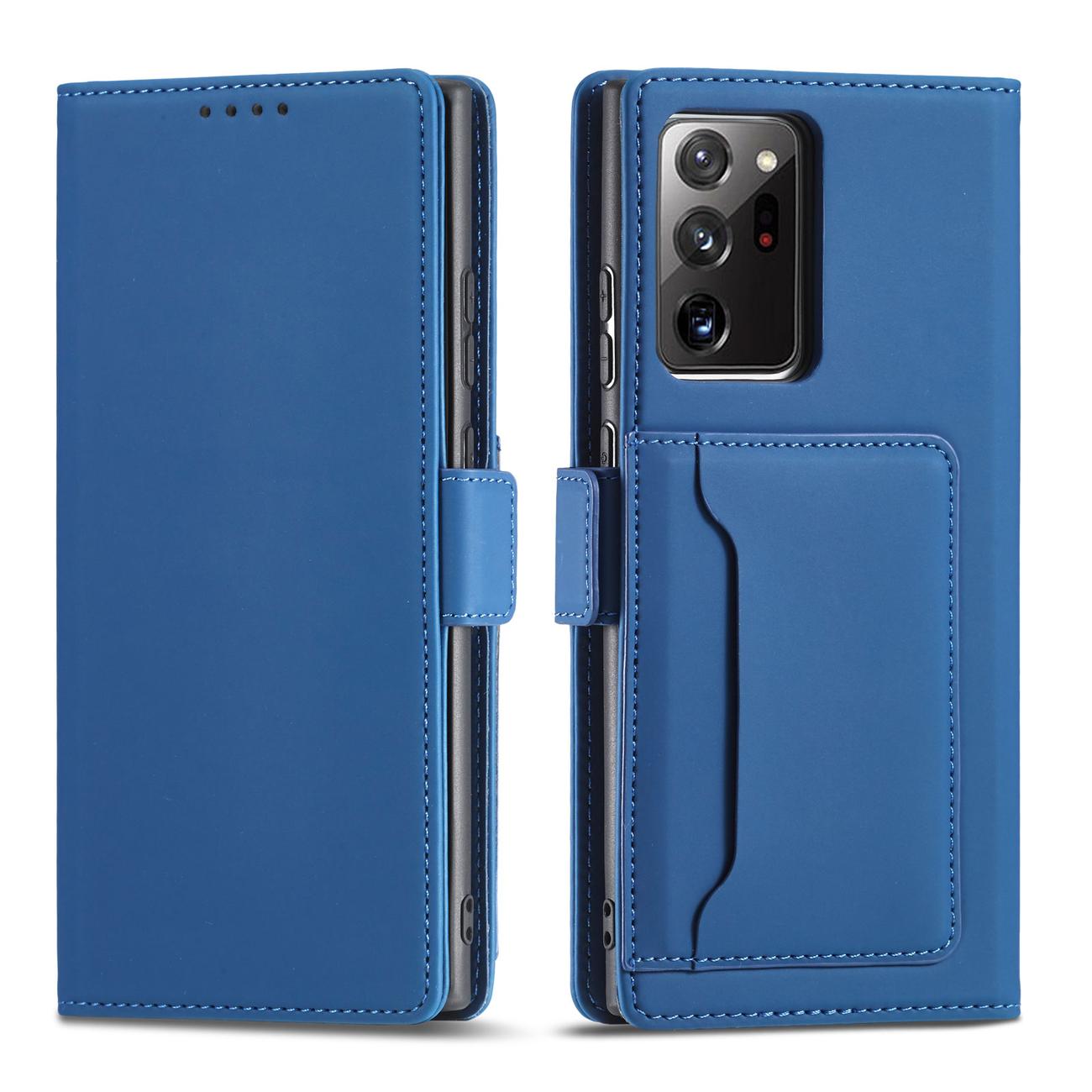 Pokrowiec Magnet Card Case niebieski Samsung Galaxy S22 Ultra