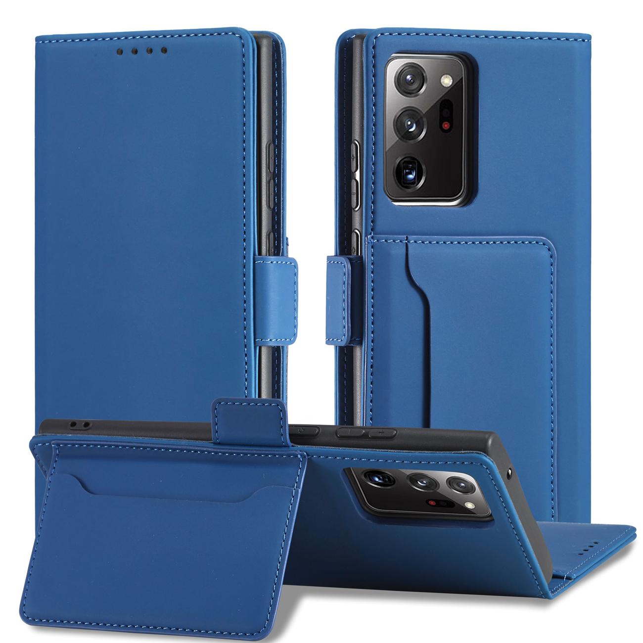 Pokrowiec Magnet Card Case niebieski Samsung Galaxy S22 Ultra / 2