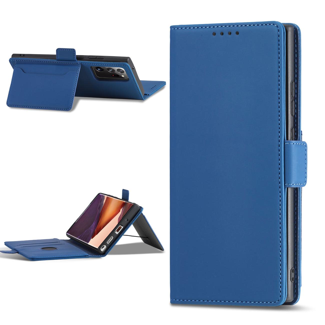 Pokrowiec Magnet Card Case niebieski Samsung Galaxy S22 Ultra / 3