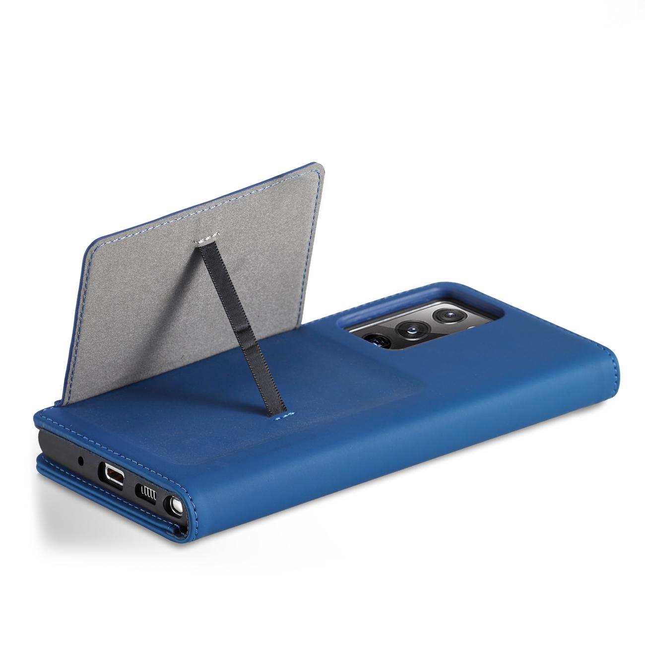 Pokrowiec Magnet Card Case niebieski Samsung Galaxy S22 Ultra / 7
