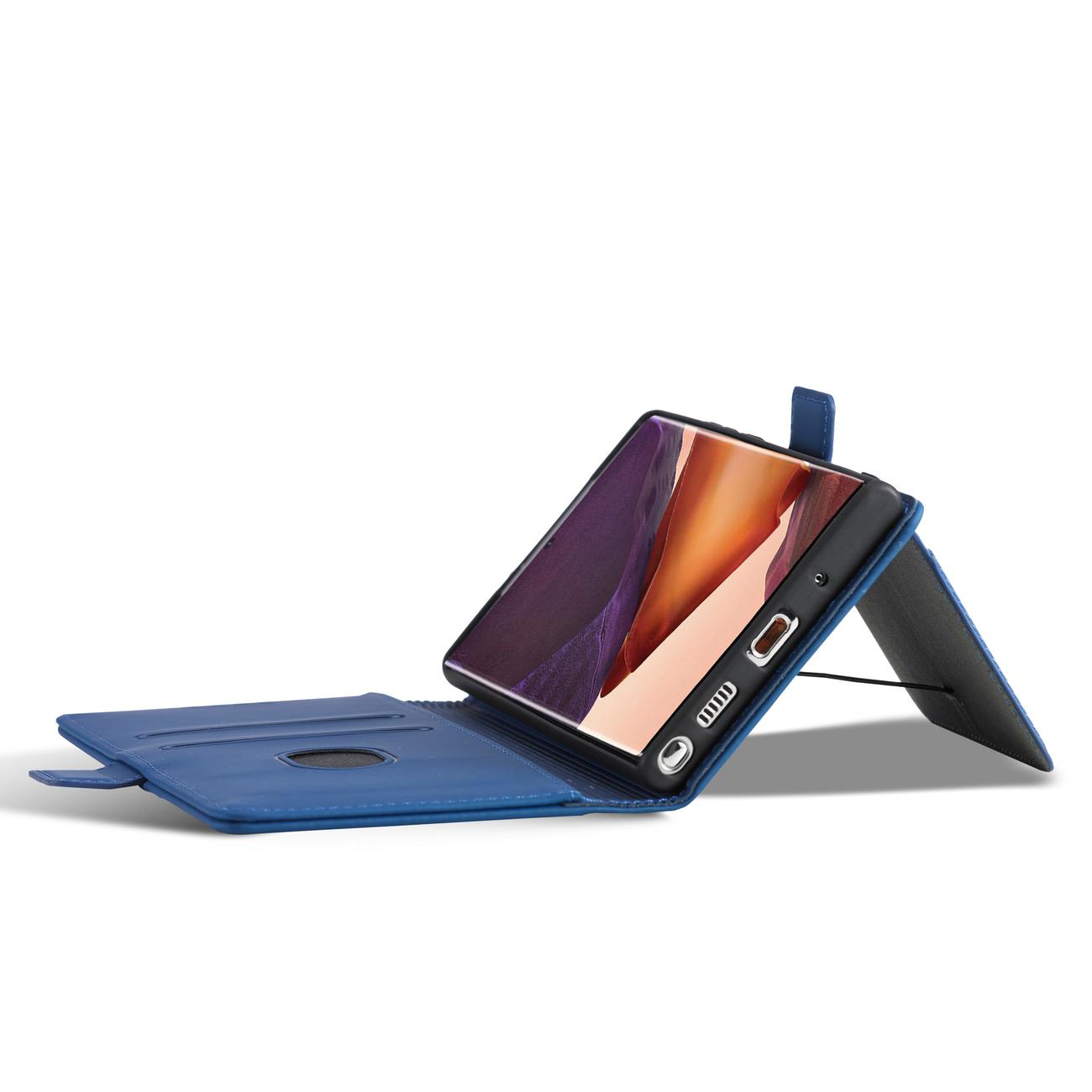 Pokrowiec Magnet Card Case niebieski Samsung Galaxy S22 Ultra / 8