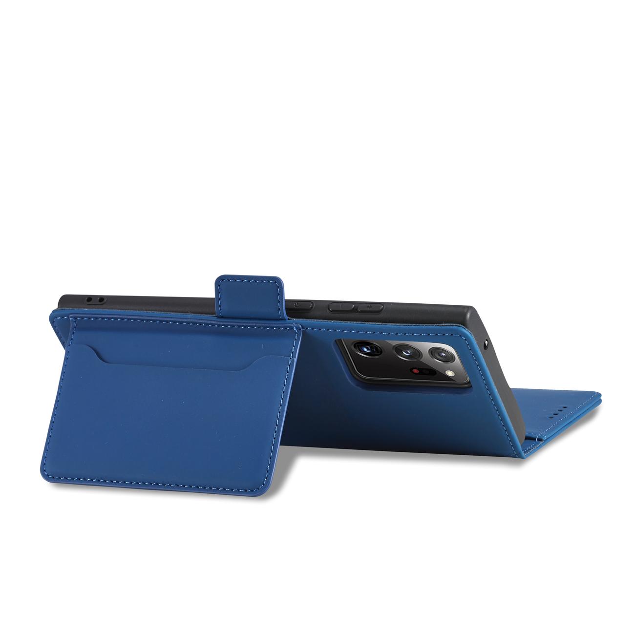 Pokrowiec Magnet Card Case niebieski Samsung Galaxy S22 Ultra / 9