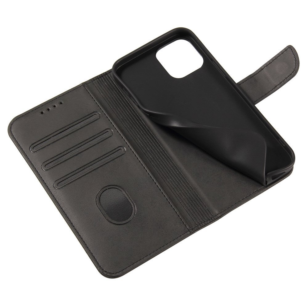 Pokrowiec Magnet Fancy Case czarny Apple iPhone 12 Pro / 7