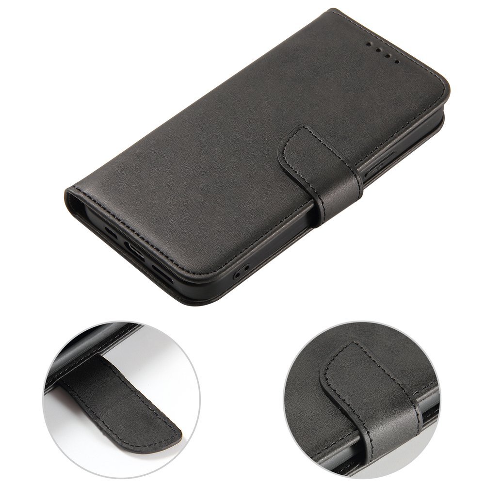 Pokrowiec Magnet Fancy Case czarny Apple iPhone 12 Pro / 8