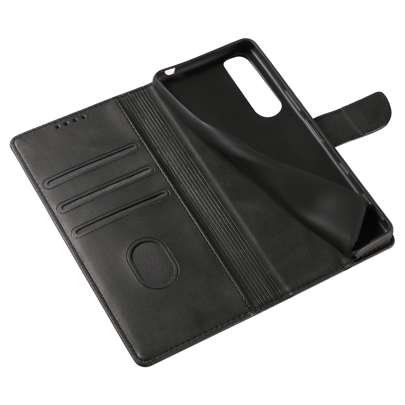 Pokrowiec Magnet Fancy Case czarny Sony Xperia 1 III / 7