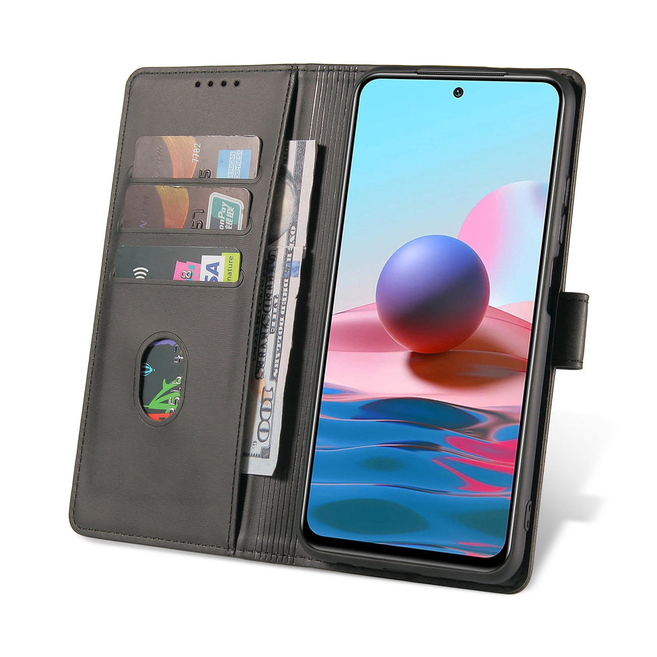 Pokrowiec Magnet Fancy Case czarny Xiaomi POCO M3 Pro / 6