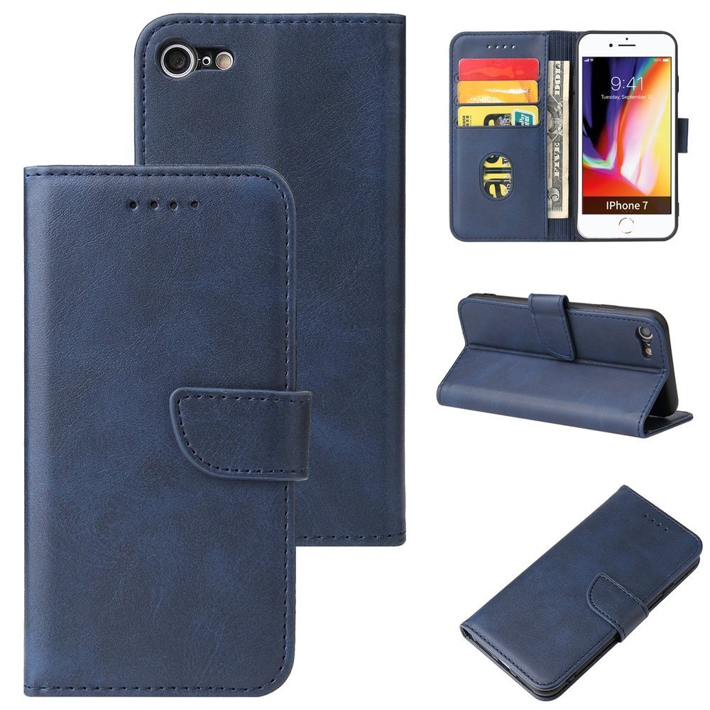 Pokrowiec Magnet Fancy Case niebieski Apple iPhone 8 / 6 Pokrowiec Magnet Fancy Case niebieski Apple iPhone 8 / 6