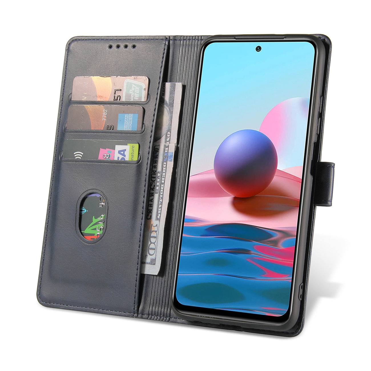 Pokrowiec Magnet Fancy Case niebieski Poco M3 Pro / 6