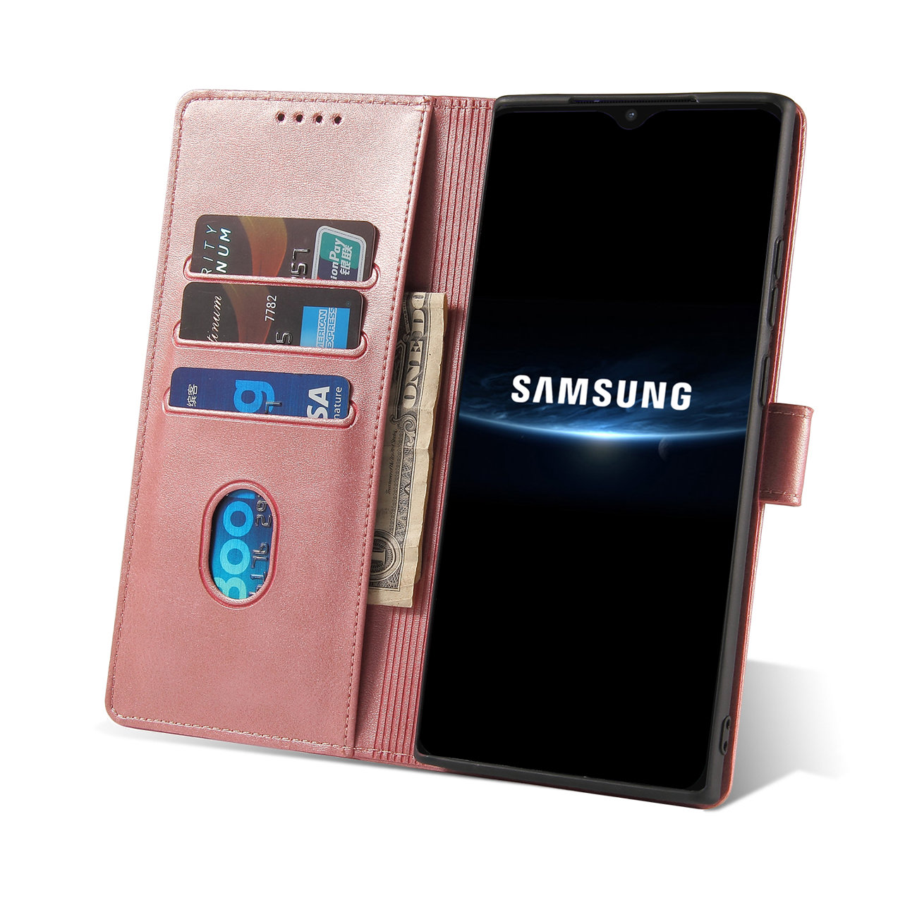 Pokrowiec Magnet Fancy Case rowy Samsung Galaxy M22 / 4
