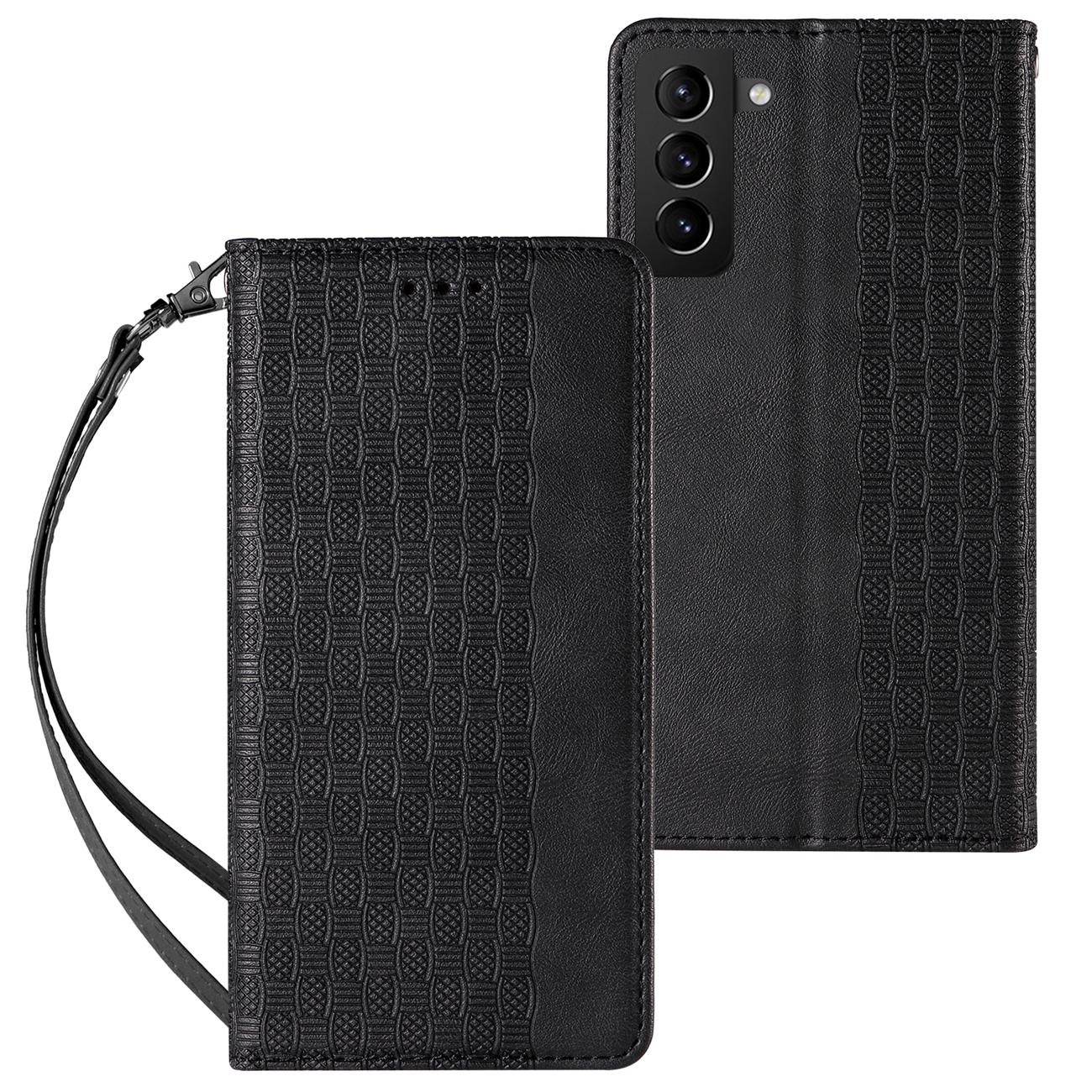 Pokrowiec Magnet Strap Case czarny Samsung Galaxy S22 Ultra