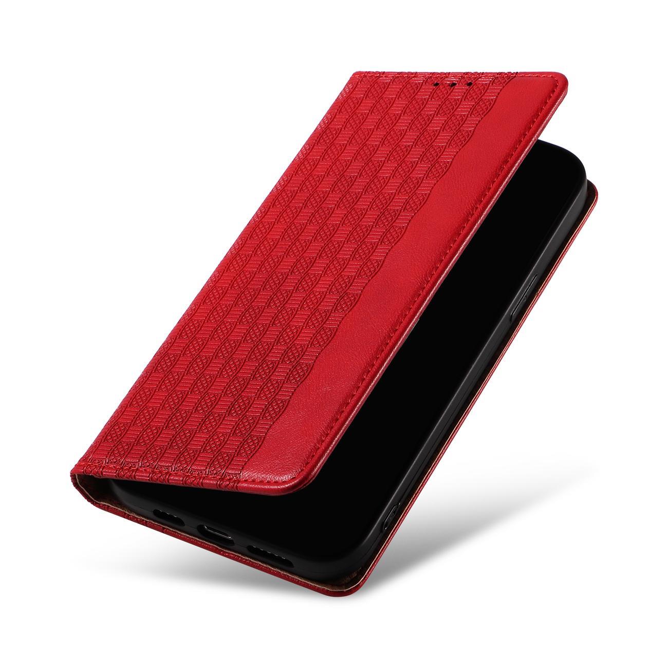 Pokrowiec Magnet Strap Case czerwony Apple iPhone 12 / 12