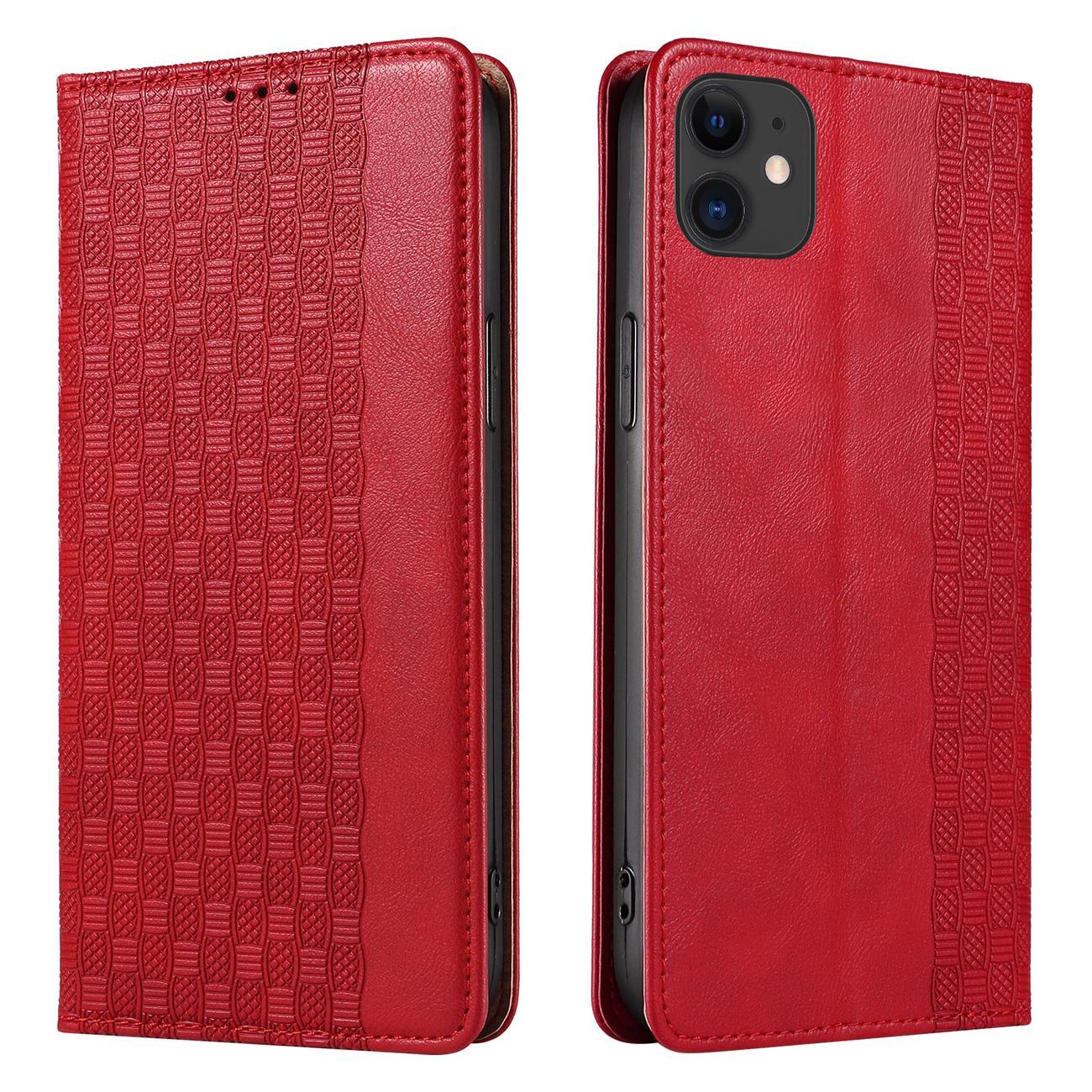 Pokrowiec Magnet Strap Case czerwony Apple iPhone 12 / 6
