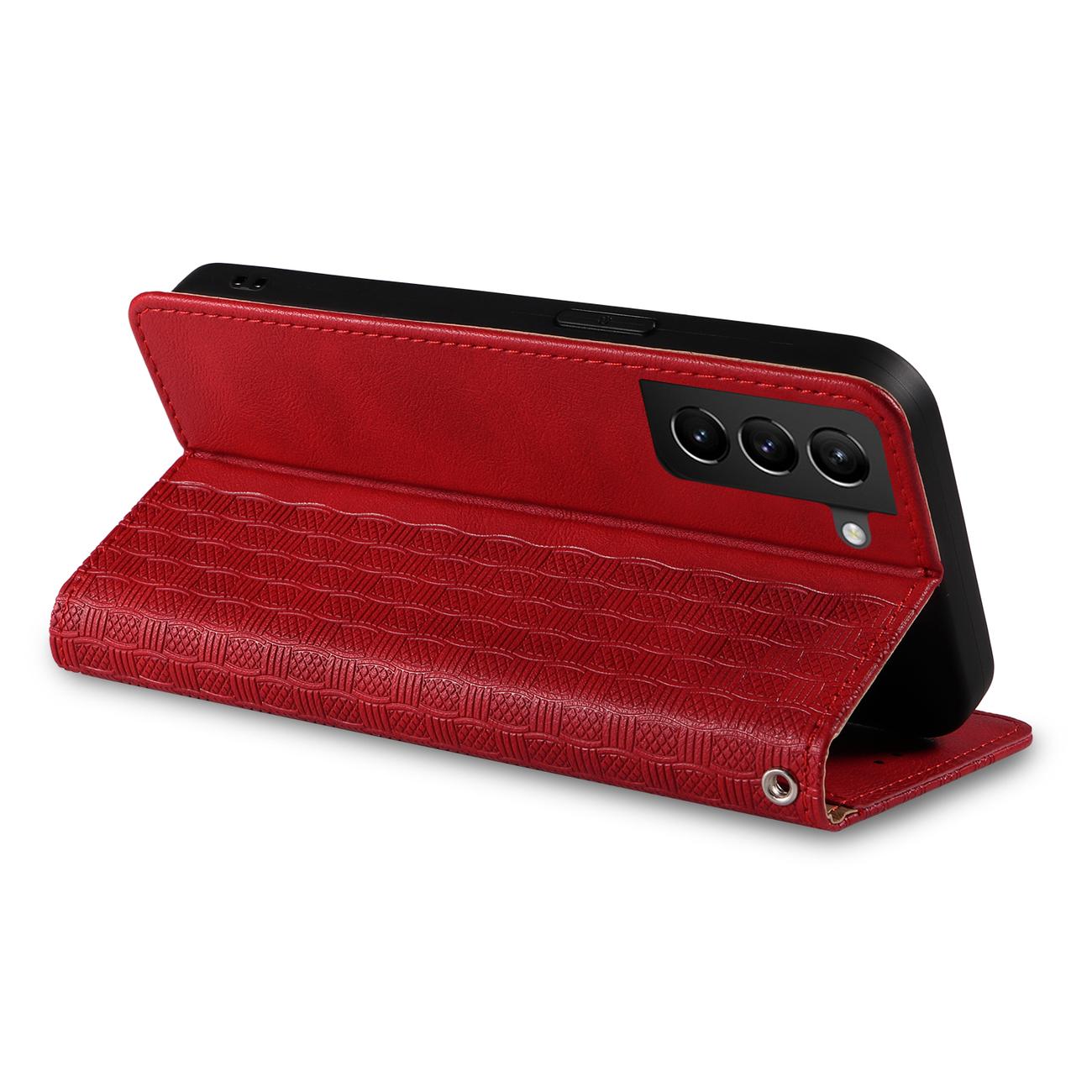 Pokrowiec Magnet Strap Case czerwony Samsung Galaxy S22 / 12