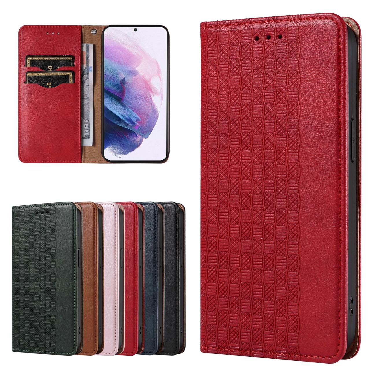 Pokrowiec Magnet Strap Case czerwony Samsung Galaxy S22 / 2