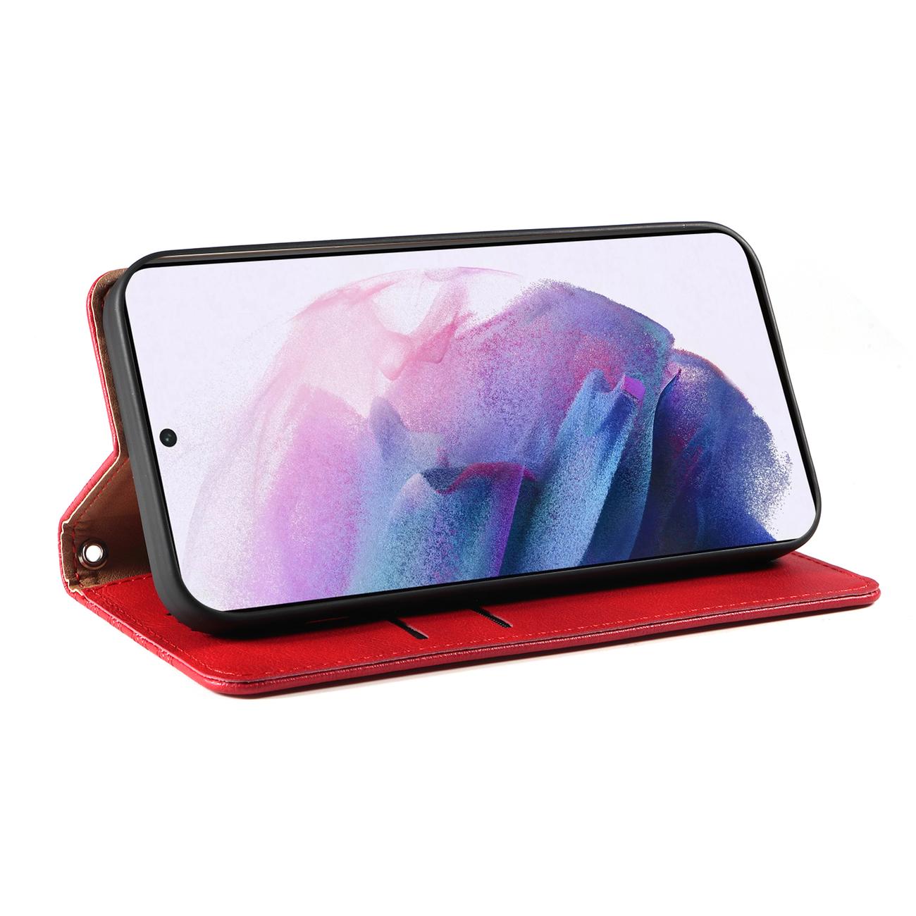 Pokrowiec Magnet Strap Case czerwony Samsung Galaxy S22 Plus / 11