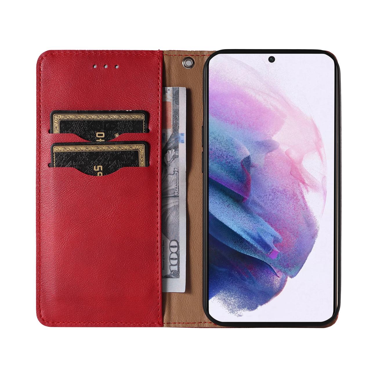 Pokrowiec Magnet Strap Case czerwony Samsung Galaxy S22 Plus / 9