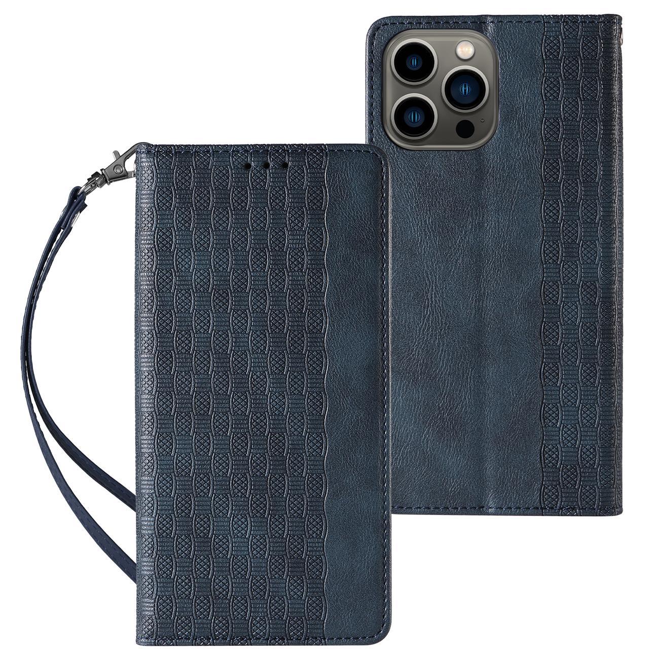 Pokrowiec Magnet Strap Case niebieski Apple iPhone 12 Pro Max