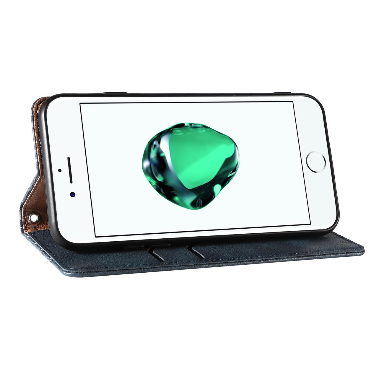 Pokrowiec Magnet Strap Case niebieski Apple iPhone SE 2022 / 6