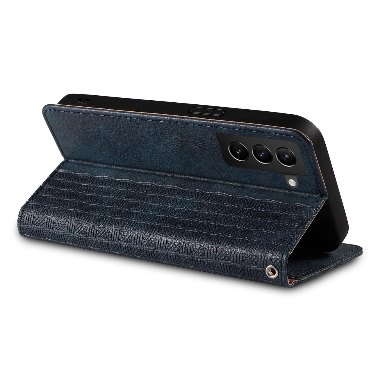 Pokrowiec Magnet Strap Case niebieski Samsung Galaxy S22 Ultra / 10